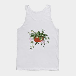 Hoya Carnosa in Red Pot Tank Top